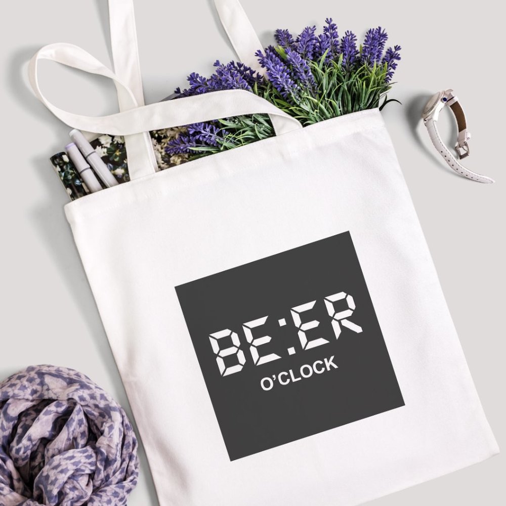 Minimalist Funny Alcoholic Beer O_clock